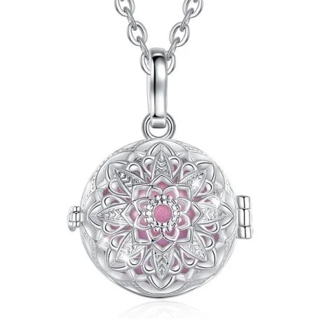 Bola de Grossesse: Collier Fleur et Boule Rose