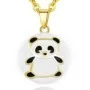 Bola de grossesse - Collier doré et Pendentif Panda